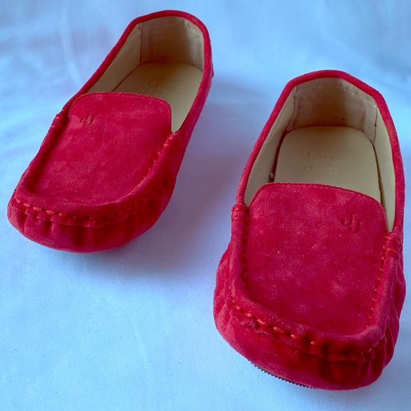 Janie and Jack Suede Driving Shoe Ruby - Picture 1 of 5